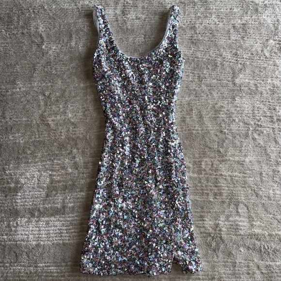 Altar'd State Sparkly Mini Dress - Picture 1 of 3
